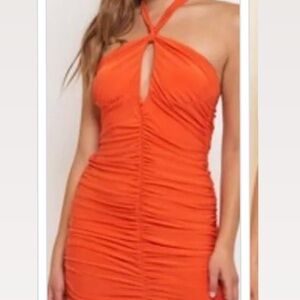Formal Orange Dress Size Small Homecoming or special event